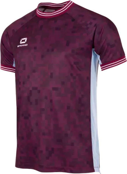 Stanno Pixel Shirt - Burgundy / Sky