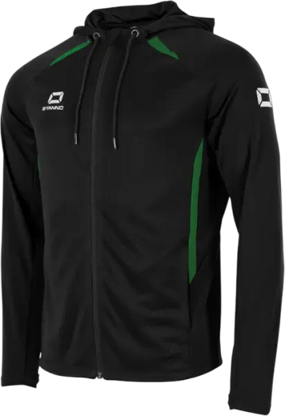 Stanno Stadio Full Zip Hoodie - Black / Green