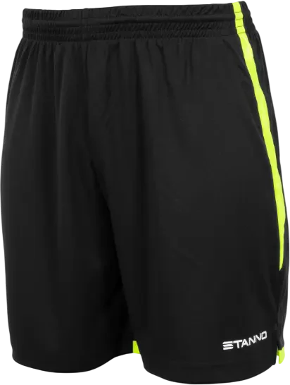 Stanno Focus II Shorts - Black / Fluor Yellow