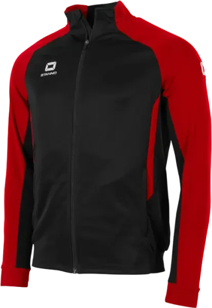 Stanno Stadio Full Zip Track Top - Black / Red