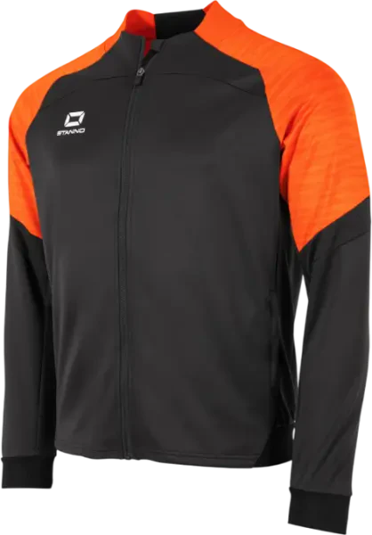 Stanno Bolt Full Zip Track Top - Black / Orange