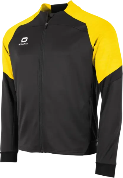 Stanno Bolt Full Zip Track Top - Black / Yellow