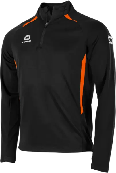 Stanno Stadio 1/4 Zip Track Top - Black / Orange