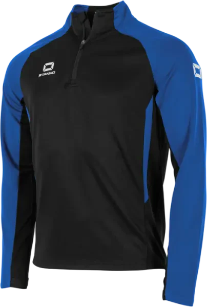 Stanno Stadio 1/4 Zip Track Top - Black / Royal