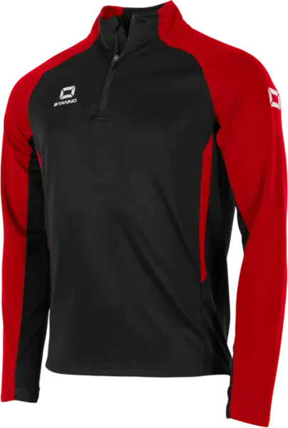 Stanno Stadio 1/4 Zip Track Top - Black / Red