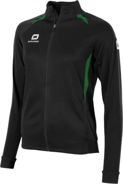 Stanno Stadio Ladies Full Zip Track Top - Black / Green