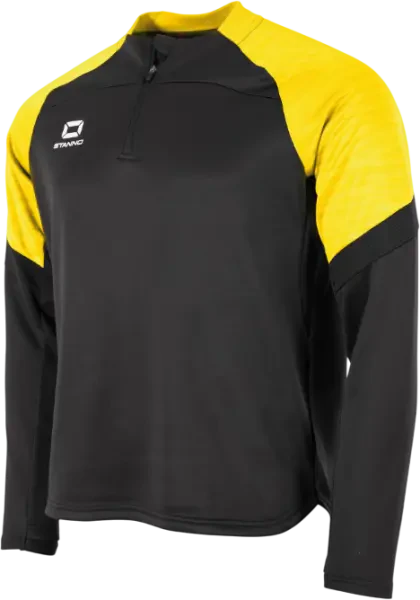 Stanno Bolt 1/4 Zip Track Top - Black / Yellow