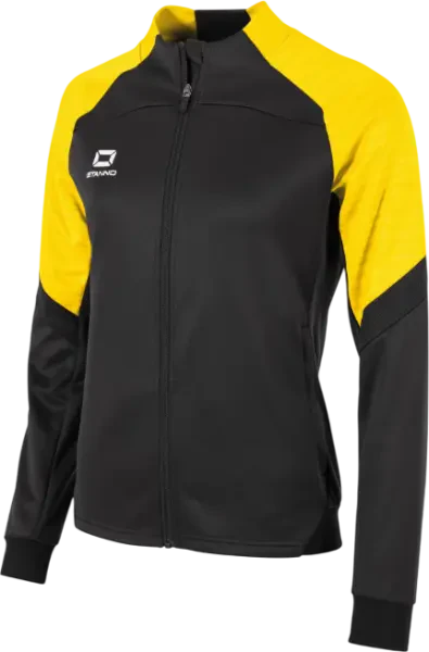 Stanno Bolt Ladies Full Zip Track Top - Black / Yellow