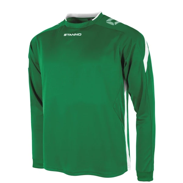 Stanno Drive Long Sleeve Shirt - Green / White