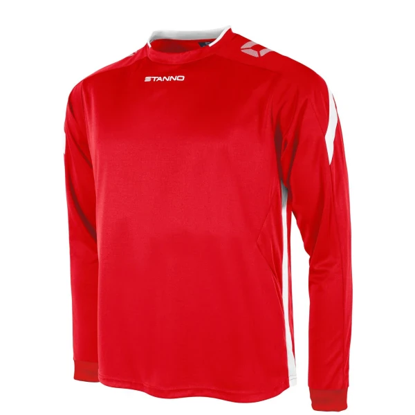 Stanno Drive Long Sleeve Shirt - Red / White