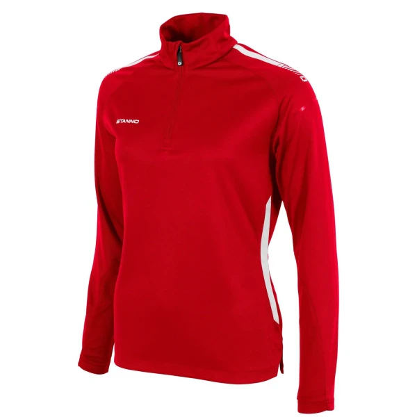 Stanno First Ladies 1/4 Zip Training Top - Red / White