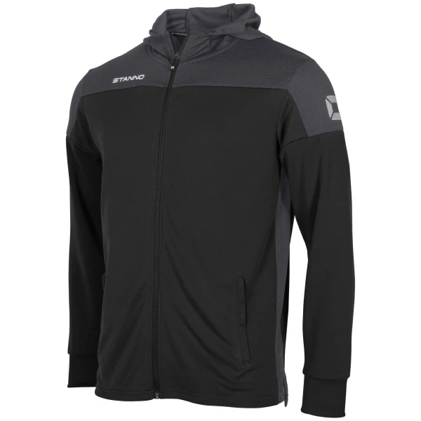 Stanno Pride Full Zip Hooded Top - Black / Anthracite