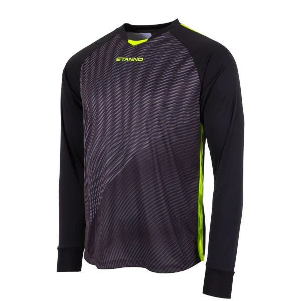 Stanno Vortex Keeper Shirt L/S - Black / Neon Yellow