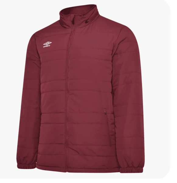 Umbro Club Essential Bench Coat - New Claret