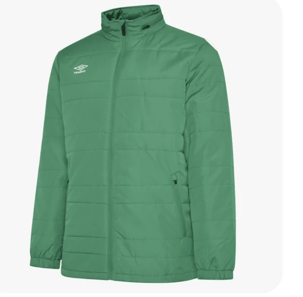 Umbro Club Essential Bench Coat - TW Emerald