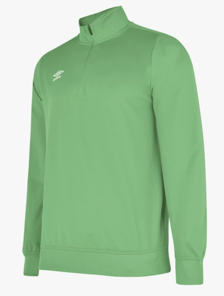 Umbro Club Essential Half Zip Poly Sweat - TW Emerald