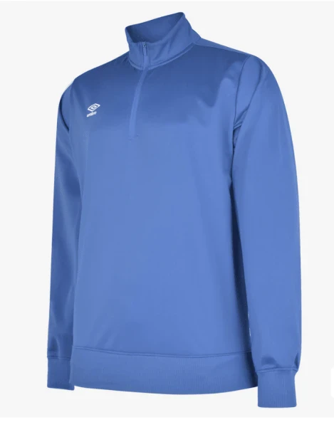 Umbro Club Essential Half Zip Poly Sweat - TW Royal