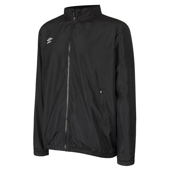 Umbro Club Essential Lightweight Rain Jacket - Black