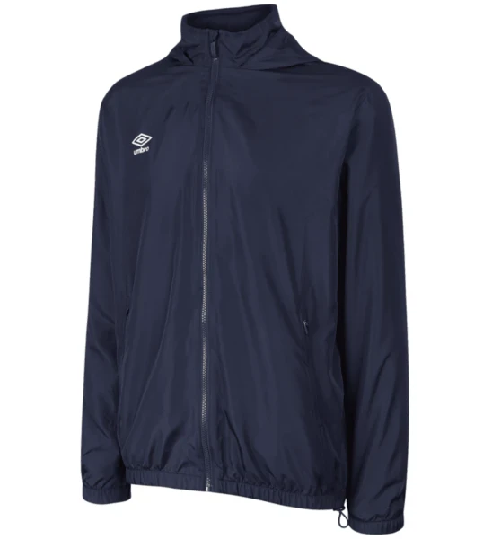 Umbro Club Essential Lightweight Rain Jacket - Dark Navy