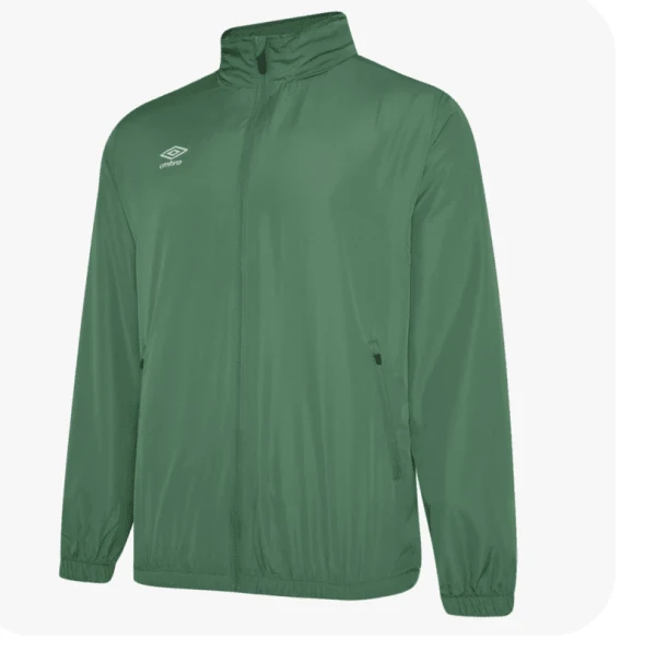 Umbro Club Essential Lightweight Rain Jacket - TW Emerald