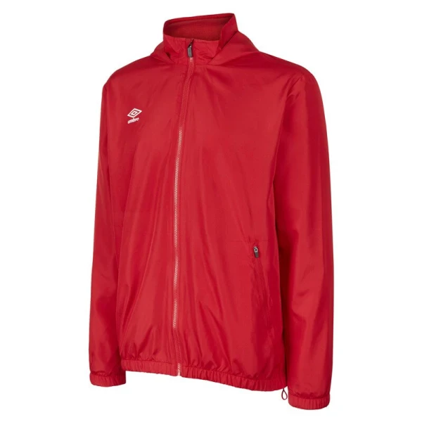 Umbro Club Essential Lightweight Rain Jacket - Vermillion