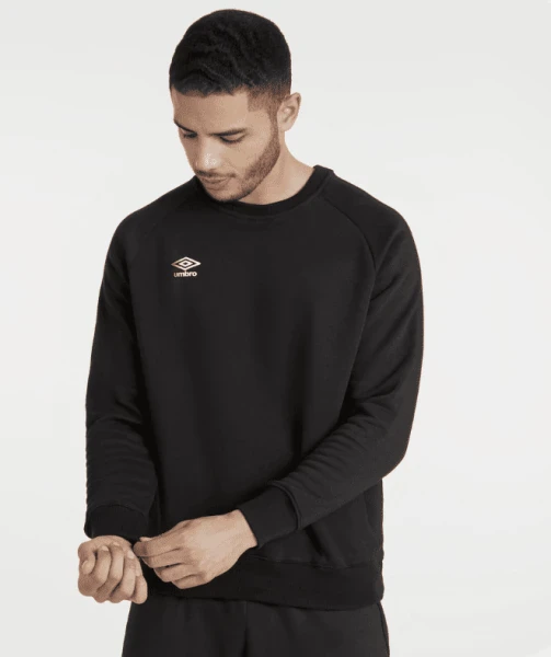 Umbro Club Leisure Sweat- Black/ White