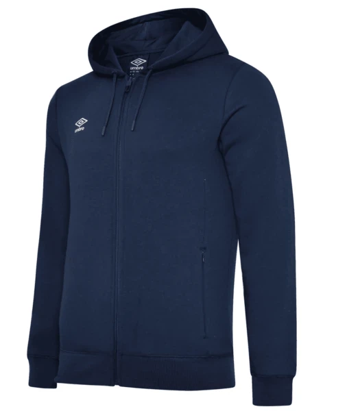 Umbro Club Leisure Zipped Hoody - Navy / White