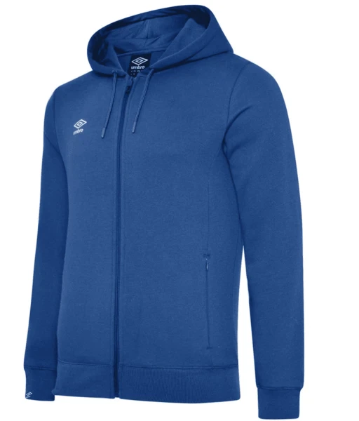 Umbro Club Leisure Zipped Hoody - TW Royal / White