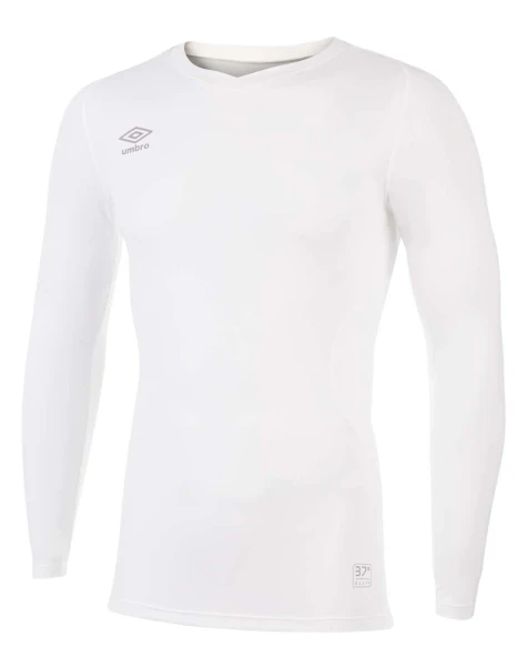 Umbro Elite V Neck Baselayer L/S - White