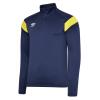 Umbro Half Zip Top Junior - Peacoat / Blazing Yellow