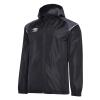 Umbro Hooded Shower Jacket Junior - Black / Carbon / Brilliant White