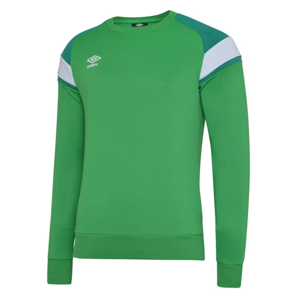 Umbro Poly Fleece Sweat Junior - TW Emerald / Lush Meadows / Brilliant White