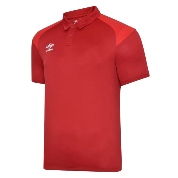 Umbro Poly Polo Shirt Junior - Chili Pepper / Vermillion