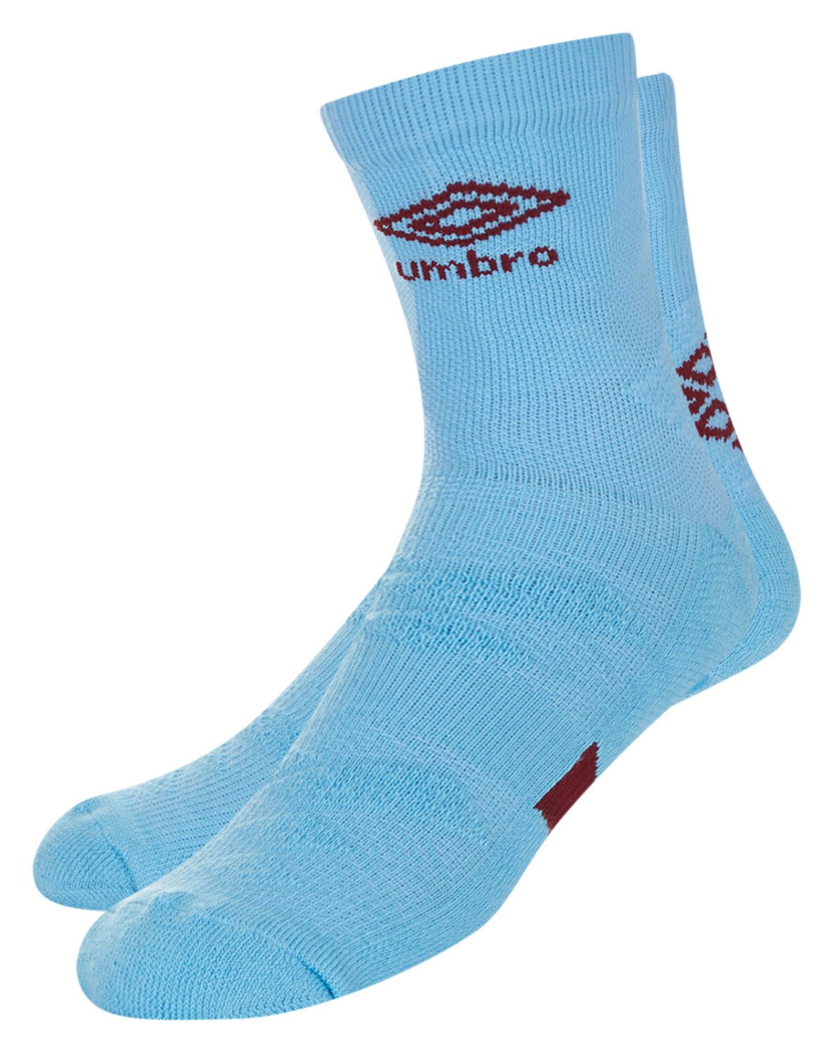 Umbro Protex Grip Sock - Sky / New Claret - Total Football Direct