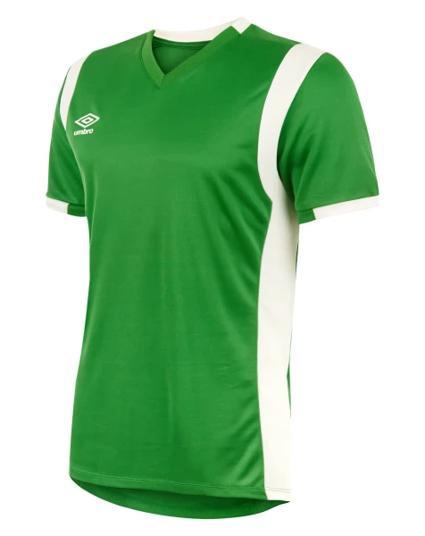 Umbro Spartan Jersey SS - Emerald / White