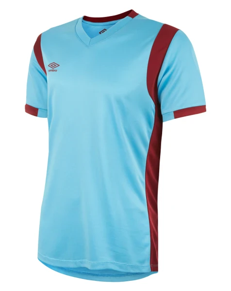 Umbro Spartan Jersey SS - Sky Blue / Claret