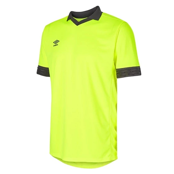 Umbro Tempest Jersey SS - Safety Yellow / Carbon