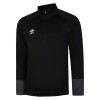 Umbro Total Training 1/4 Zip Jacket - Black / White / Carbon