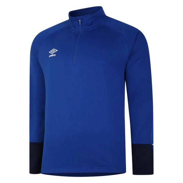 Umbro Total Training 1/4 Zip Jacket - TW Royal / Dk Navy / White