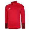 Umbro Total Training 1/4 Zip Jacket - Vermillion / Biking Red / Black