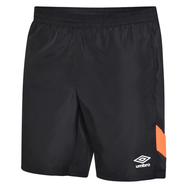 Umbro Training Shorts Junior - Black / Shocking Orange