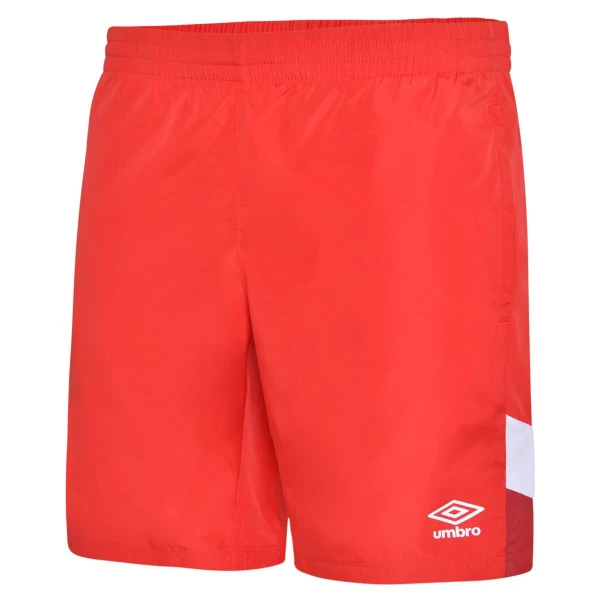 Umbro Training Shorts Junior - Vermillion / Chilli Pepper / Brilliant White