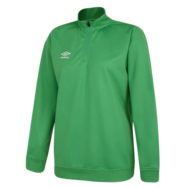 Umbro Club Essential Women's 1/4 Zip Sweatshirt - TW Emeerald