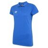 Umbro Womens Club Essential Polo Shirt- TW Royal / White