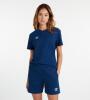 Umbro Women's Club Leisure Crew T-Shirt- TW Navy / White