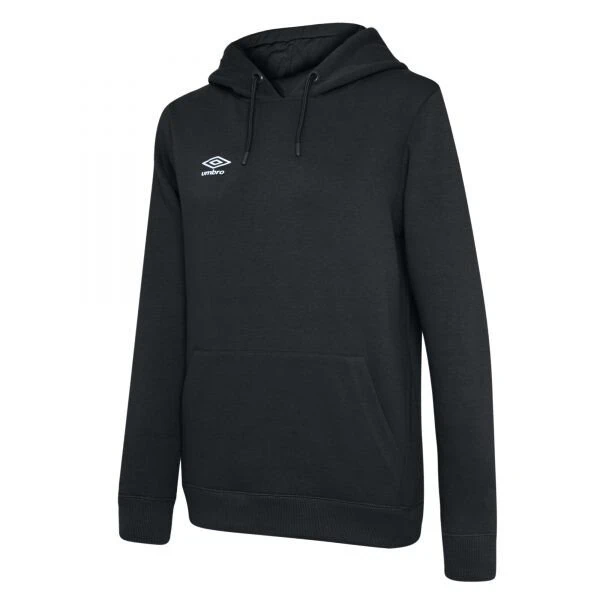 Umbro Club Leisure Women's Hoodie - Black / White