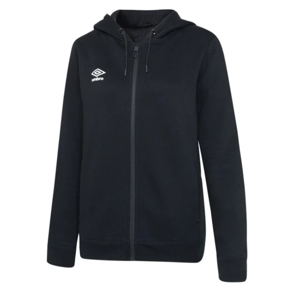 Umbro Club Leisure Women's ZT Hoody - Black / White