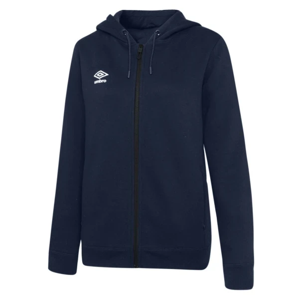 Umbro Club Leisure Women's ZT Hoody - TW Navy / White