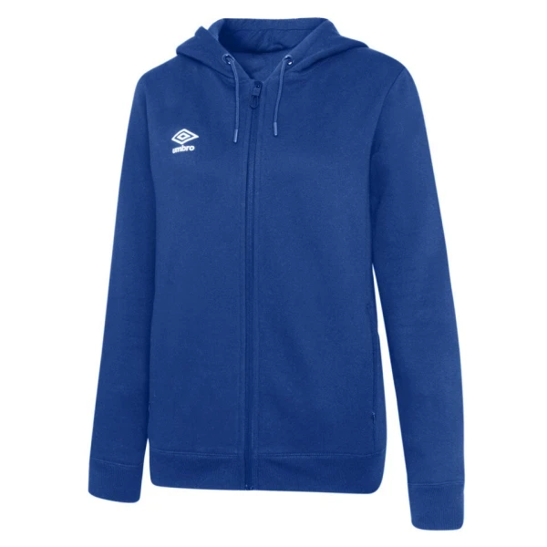 Umbro Club Leisure Women's ZT Hoody - TW Royal / White