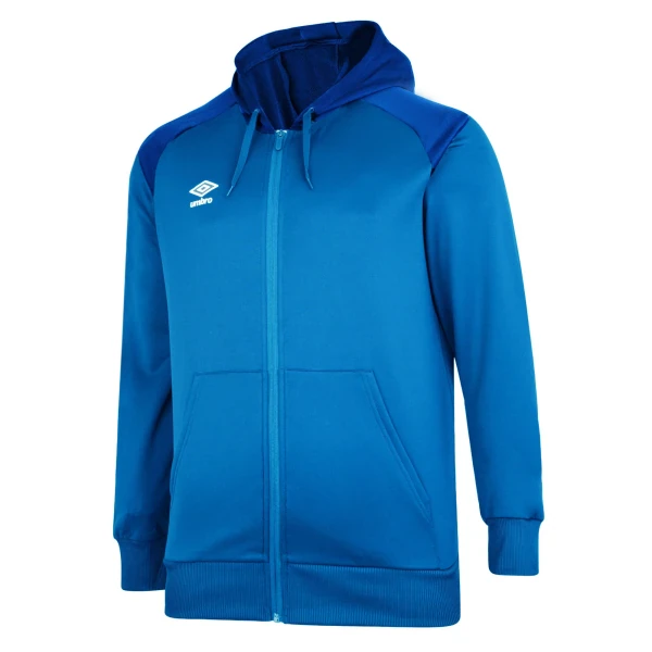 Umbro Zipped Hoody Junior - Ibiza Blue / TW Royal